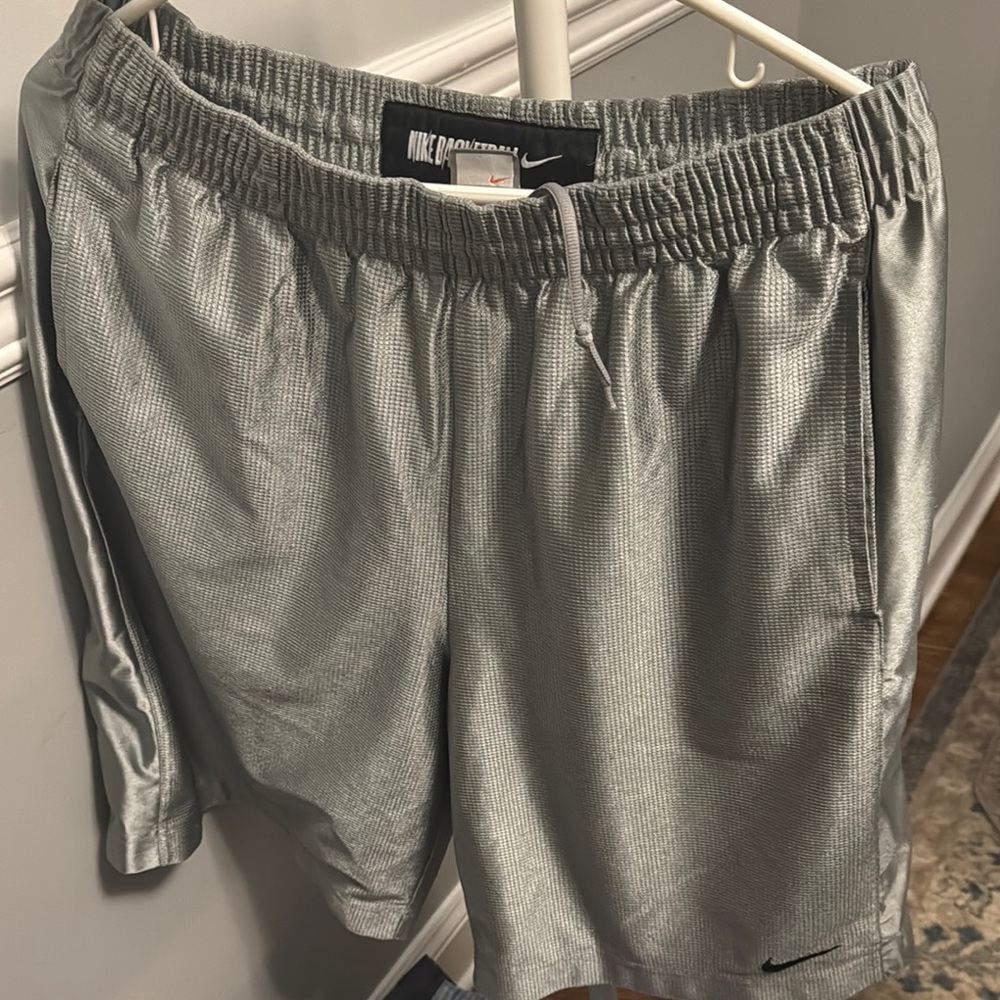 Nike Men's Silver Athletic Shorts